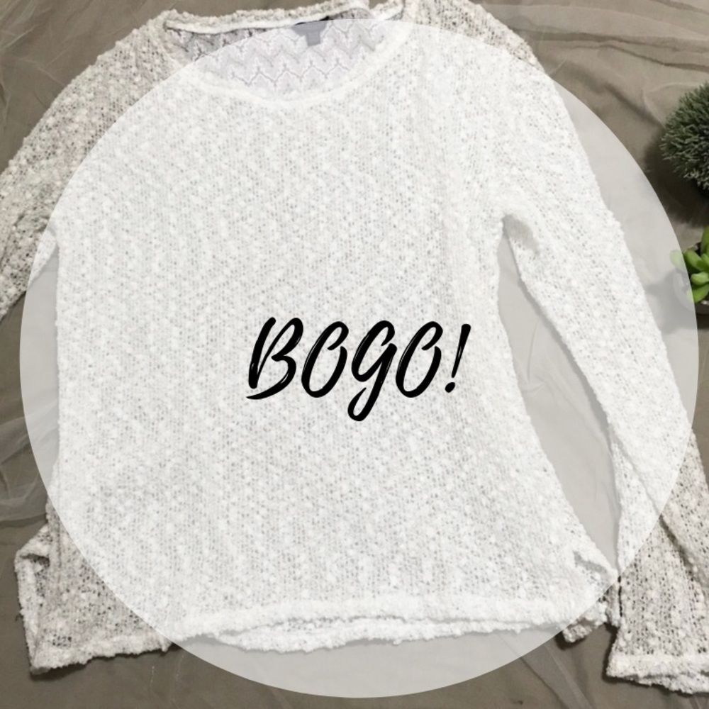 🔥 FINAL - Aero gold & cream sparkle & lace top